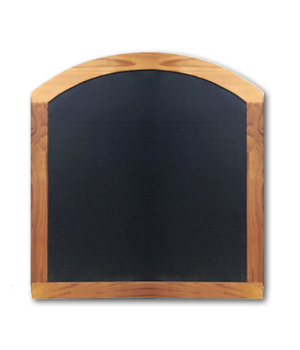 2-Sided Arched Wood Framed Chalkboard 25"W x 25"H